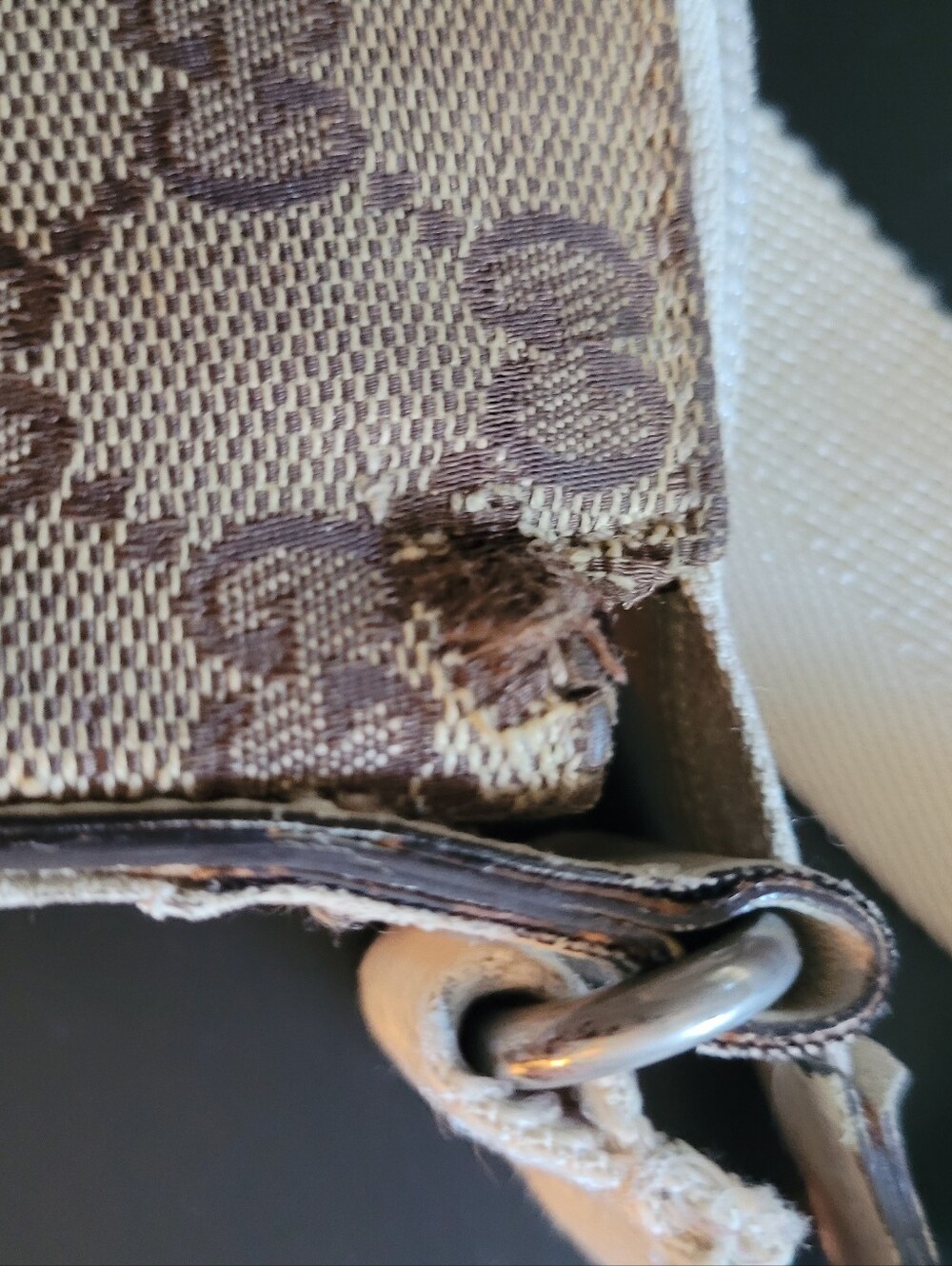 Gucci Beige and Brown GG Monogram Crossbody - Picture 8 of 13